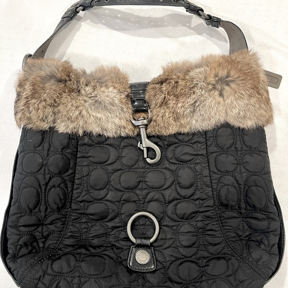 Coach Bag with real fur